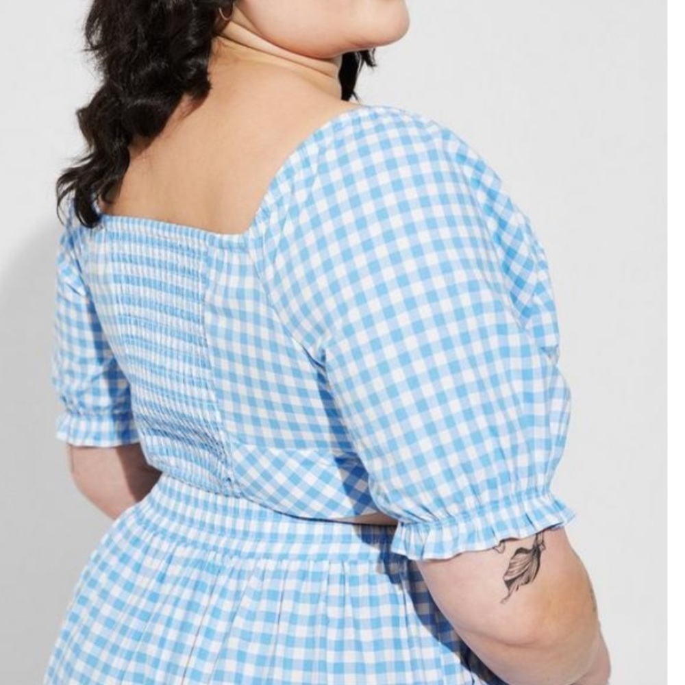 Torrid NWT Warner Bros Wizard Of Oz Poplin Top and Skirt Set Halloween Costume - Picture 3 of 11